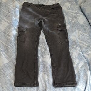 Wonder Nation Faded Black Cargo Stylw Jeans